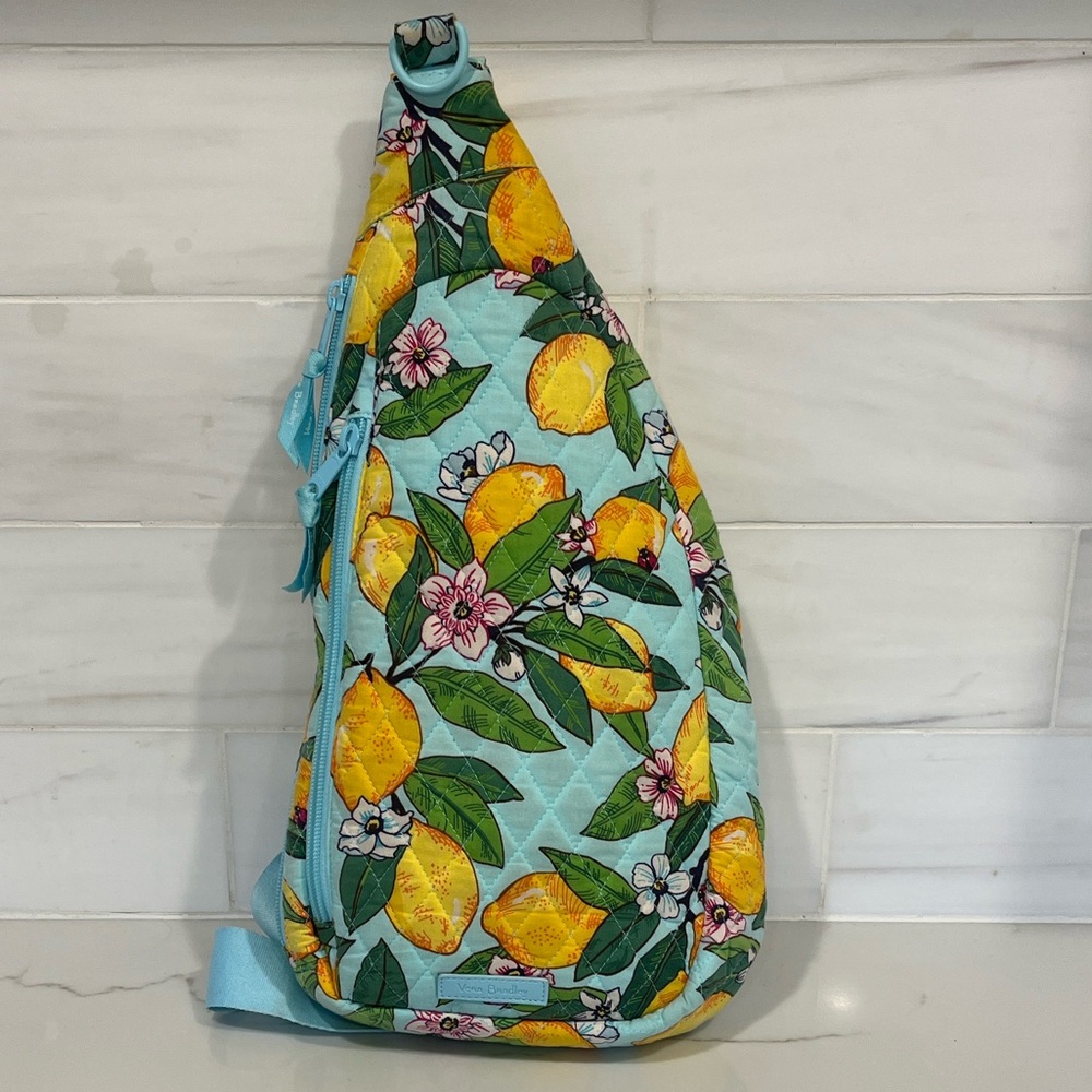 Vera Bradley Essential Slingback in Lemon Grove Sling Crossbody - Picture 11 of 12